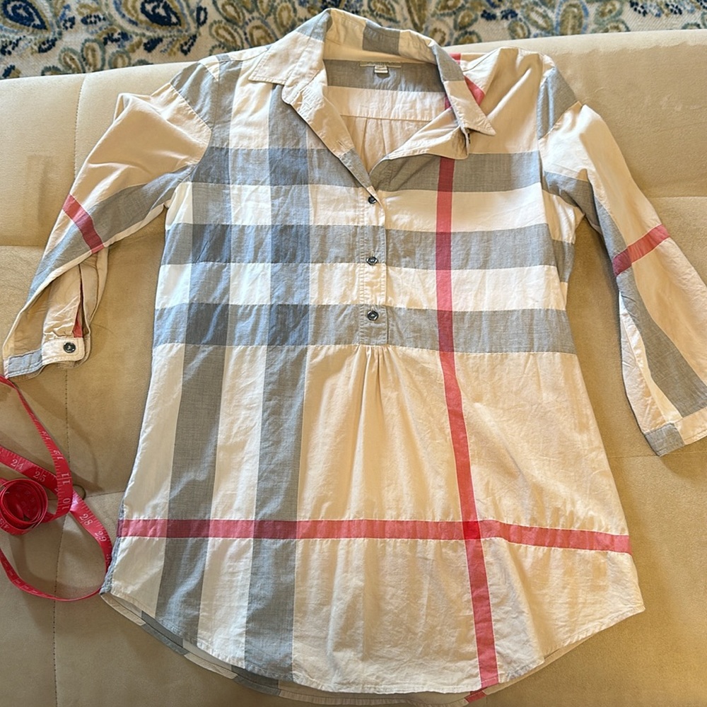 Burberry Brit Henley long top shirt mid length sleeves